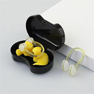 Swimming Ear Plugs with Box Ear Protection Nose Clip for Swimming Earplug Waterproof for Adults Kids