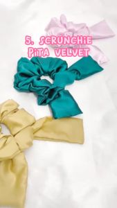 SCRUNCHIE JUMBO VELVET - ikat rambut premium velvet cepol cemol besar lembut