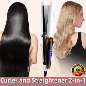 Ready Stock Original 2 in 1 hair straightener curler salon pelurus rambut kerinting wanita卷发棒卷神器