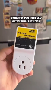 Power On Delay Voltage Surge Protector Automatic Voltage Switcher 3500W 20A Lightning Protection