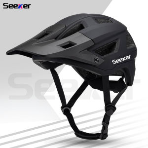 Seeker Mountain Bike Helmet One-Piece Lightweight Breathable Safety Helmet Adult Cross-Country Downhill Riding Safety Half Helme