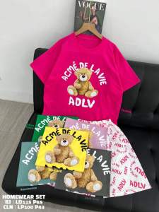 baju tidur wanita / piyama katun lucu cewek / tshirt murah / Homewearset