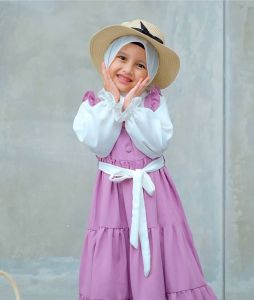 Gamis Anak Perempuan Terbaru 2023 Kekinian  SANRA DRESS KIDS SYAKILA USIA 9 DAN 11 TAHUN