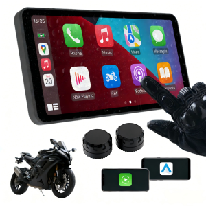 6-Inch Motorcycle Smart Display – Wireless CarPlay & Android Auto | Bluetooth Voice Control | IP67 Waterproof | With TPMS
