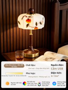 YUANSHENGDA | Đèn Bàn Phong Cách Cổ Điển Cho Phòng Ngủ Và Phòng Khách