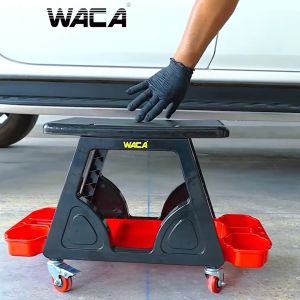 WACA เก้าอี้ช่างซ่อมรถ เก้าอี้ช่าง เก้าอี้สำหรับดูแล ซ่อมแซมรถยนต์ พร้อมถาดรองเครื่องมือด้านล่าง มีล้อเลื่อน รับน้ำหนักได้ดี เก้าอี้ เก้าอี้ล้อเลื่อน เก้าอี้นั่ง (1ชุด) 547 FSA
