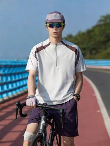 OUMULONG | Sun Protection Outdoor Summer Lightweight Icy Silk Patchwork T-shirt