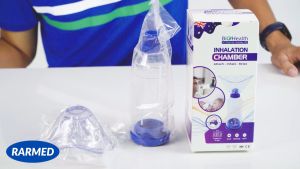 Buồng đệm khí dung xịt mũi họng hen suyển van 2 chiều BIOHEALTH BH01