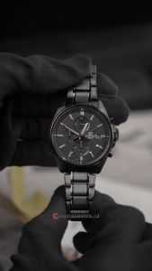 Jam Tangan Pria Casio Edifice Chronograph EFV-610DC-1A Black Dial Black Stainless Steel Strap
