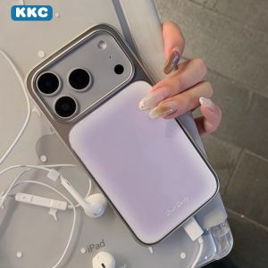 Ốp Điện Thoại iPhone XR/11/12/13/14/15/16/17 Pro Max Màu Tím Pha Bạc Kiểu Hàn Quốc Viền Epoxy Chống Rơi