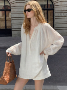 New Autumn Casual Loose Slimming White Shirt