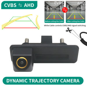 AHD Dynamic Trajectory 170° Vehicle Rear View Camera For VW Skoda Octavia 2 3 A5 Fabio Yeti Superb Roomster Audi A1 A3 2010-2015