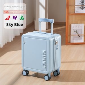 Password Protected Durable Gradient Color Luggage 20x30x40cm