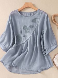Moxueer | Áo Thun T-shirt Tay Ngắn Sang Trọng cho Mẹ Mùa Hè