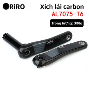 Bộ Trục Giữa Xe Đạp Đường Trường Sợi Carbon RIRO Gắn Trực Tiếp 3 Chốt Dành Cho Líp 11/12 Tốc Độ Tay Biên 170mm Nhiều Tùy Chọn Líp 46-52T & 50-34/53-39T