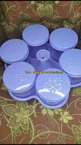 Toples Calista 6 Daun + Nampan Set 6in 1 Premium/Tempat kue kering lebaran/Toples Viral