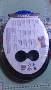 Bơm hồ bơi phao bơi nệm hơi  bơm đạp chân 2 chiều intex