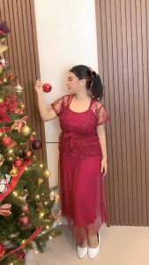 Momoe Boutique Dress Gracia | Dress natal terbaru | Dress kondangan | Dress Natal 2023