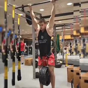 Weight Lifting Back Gym With Chain For Fitness Bodybuilding Pull Up Strength Training Load Waist Strap Thicken Belt Barbell