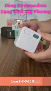 Đồng Hồ Pomodoro Hình Khối Lập Phương Đếm Ngược Hẹn Giờ Nấu Ăn Tập Thể Dục Quản Lý Thời Gian Hiệu Quả