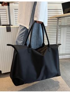 Túi Du Lịch Túi Tiện Xách Tay Nữ Sức Chứa Lớn Túi Xách Tay Vải Nhung Kẻ Túi Tote Túi Du Lịch Một Bên Vai Dễ Phối Thường Ngày Đơn Giản