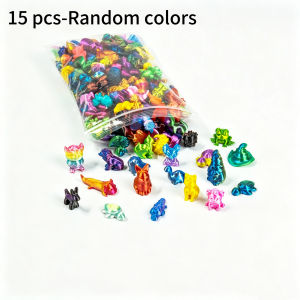 Multi‑Pack of 3D C 3D Printed Mini Animal Figurines Mixed Color Assortment-Printed Home Ornaments for Room Decor &Holiday Gifts