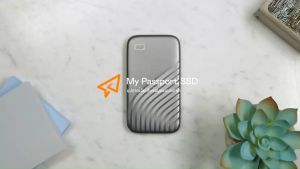 WD My Passport SSD 1TB Type-C USB 3.0 Speed up to 1050 MB/s SSD NVMe ( WDBAGF0010-WESN ) ( เอสเอสดี Solid State Drive )