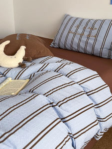 ZHIDING | Student Dorm Vintage Washed Cotton Bedding 4-Piece Set