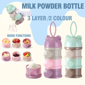 3/4 Layer Baby Milk Powder Box Formula Dispenser Storage Container Baby Feeding Travel Storage
