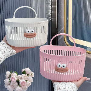 Makery【Ready in Stock】 Plastic Hanging Bathroom Storage Basket Kitchen Bathroom Organizer