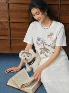 SEIFINI | Loose Slim Fit Soft Cotton Printed Tshirt