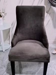 Super Soft Small ArmChair Cover Elastic Pure Color Chair Cover High Back Sloping Armchairs Slipcovers for Hotel Home Decor