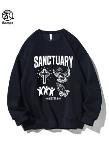 Autumn Mens Casual round Neck Long Sleeve Sweatshirt Fashion Brand Style Loose Fit Versatile Large Size Streetwear Jacket