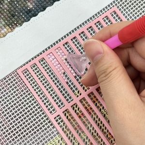 Diamond Art Ruler Non-slip Textured Grid Tool Diy Straight Drill Ruler Ruler For Diamond Art Home Diamond Painting Craft Tool