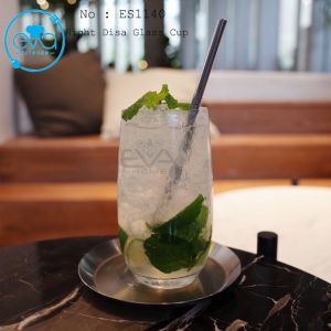 Ly Thuỷ Tinh Bầu Tròn Cao Chịu Nhiệt Deli 390ML Hight Disa Glass Cup ES1140