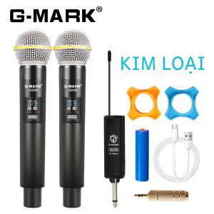 Micro Không Dây Karaoke G-MARK G24S Micro Cầm Tay Động Với Màng Rung Lớn Đa Hướng Dùng Cho Biểu Diễn Trực Tiếp Tiệc Karaoke Nhà Thờ