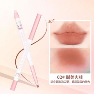ปากกากำลังค์ลิปสติกแบบมีดคัพสองหัว Novo Cloud Soft Precision Lip Liner Long-lasting Waterproof Colorful Natural Lip Liner
