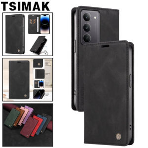 เคสหนังสำหรับ Realme C71 C73 C75 C51 C53 C55 C61 C63 C65 C67 4G แบบพับได้ มีช่องใส่บัตร สำหรับ Realme P3 P 3 5G