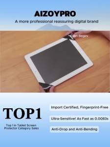 Aizoypro Tempered Glass Screen Protector For iPad Air 7 M3 11th A16 gen 6/7/8/9/10 th Pro 11 Mini HD 9H Anti-Blue /Clear/Privacy