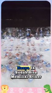 STICKER NONO ALICE IN WONDERLAND [ECER] WATERPROOF 1 LEMBAR STIKER