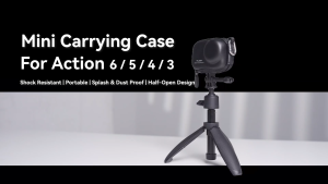 TELESIN S6-PRC-33BK-TDJ Mini Protective Case Storage Bag Protector for DJI Osmo Action 6 5 4 3 Camera