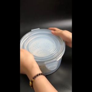 Elite Kitchen - 3 in 1 Set Food Storage Box Kitchen Refrigerator Fridge Organizer Drain Container Bekas Lauk Peti Sejuk Food Freshness