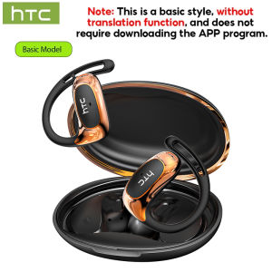 HTC NE35 Wireless Bluetooth Earphone AI Language Translation OWS Low Latency Earbuds Earhook Sports Music Headphone With Mic