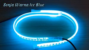 Lampu Alis DRL 30CM Slim Flexible 2 Warna Led Sein Running Kuning Senja Biru Waterproof Universal Vario Beat Scoopy Aerox Lexi Pcx Nmax Honda Yamaha Suzuki Dll