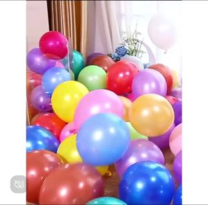 Balon Latex Doff Bulat 12 Inch Warna Warni Isi 100 Pcs