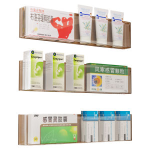 evesigar | Wall-mounted No-drilling Transparent Multi-level Large Capacity Medicine Storage Rack
