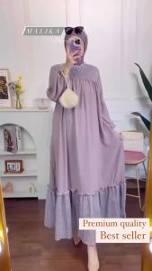 .. promo GAMIS JUMBO MALIKA BRUKAT RAYON CRINGKLE AIRFLOW ADEM BAJU WANITA MUSLIM TERBARU LEBARAN