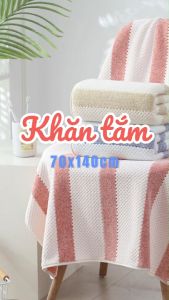 Khăn Tắm PISCES TOWEL 70x140cm Họa Tiết Tổ Ong Cotton Mềm Mại Khăn Spa Yoga Gym Thể Thao Thấm Hút Mồ Hôi