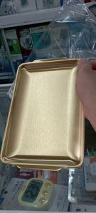 Khay đựng Spa bằng Vàng khay tiểu phẫu phòng khám Spa siêu đẹp 23*15 cm