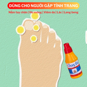 ONYFU - Dung dịch dùng ngoài cho bệnh nấm tay chân